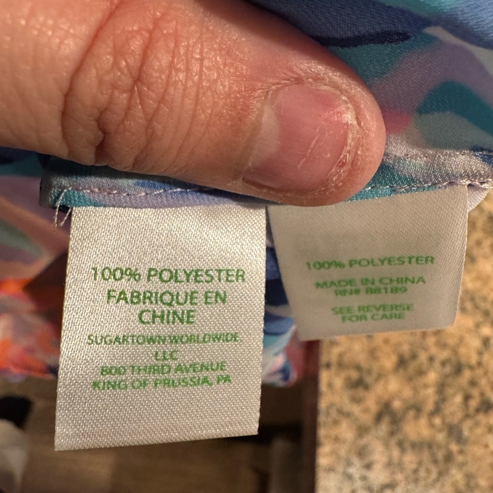 Lilly Pulitzer Off The Shoulder Dee Top Off Tropic - Picture 6 of 6